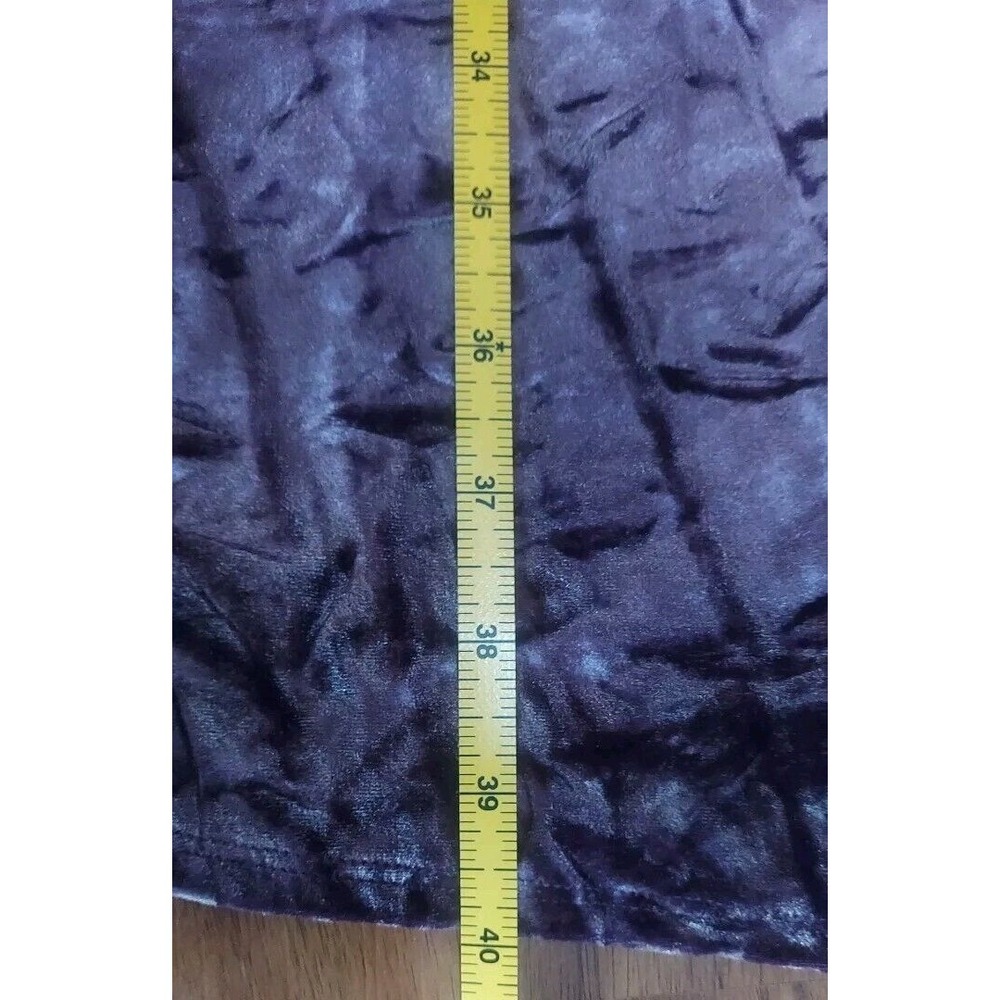 NWT Vtg Purple Crushed Velvet Knee Lined Dress Whimsy Goth Sz S Espirit Fairy - Picture 10 of 12